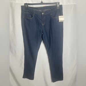 Lavante Indigo Stretch Jeans Size 13/14 Rhinestone Pocket Dark Wash Denim NWT